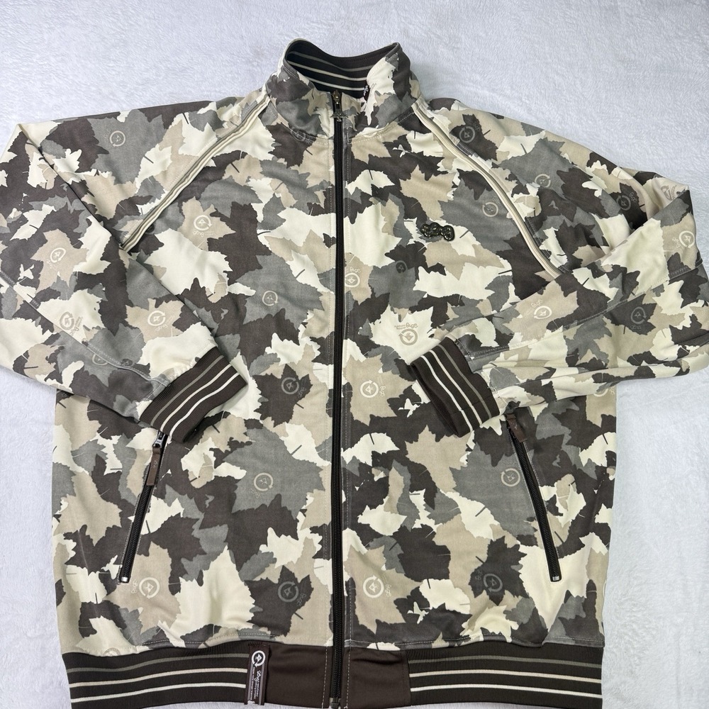 LRG Lifted Research Group Vintage Digital Camo Full-Zip Track Jacket 3XL Mens